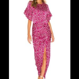 Acacia Swimwear Luau Maxi Dress In Pink Batik Blossom XS. Worn once.